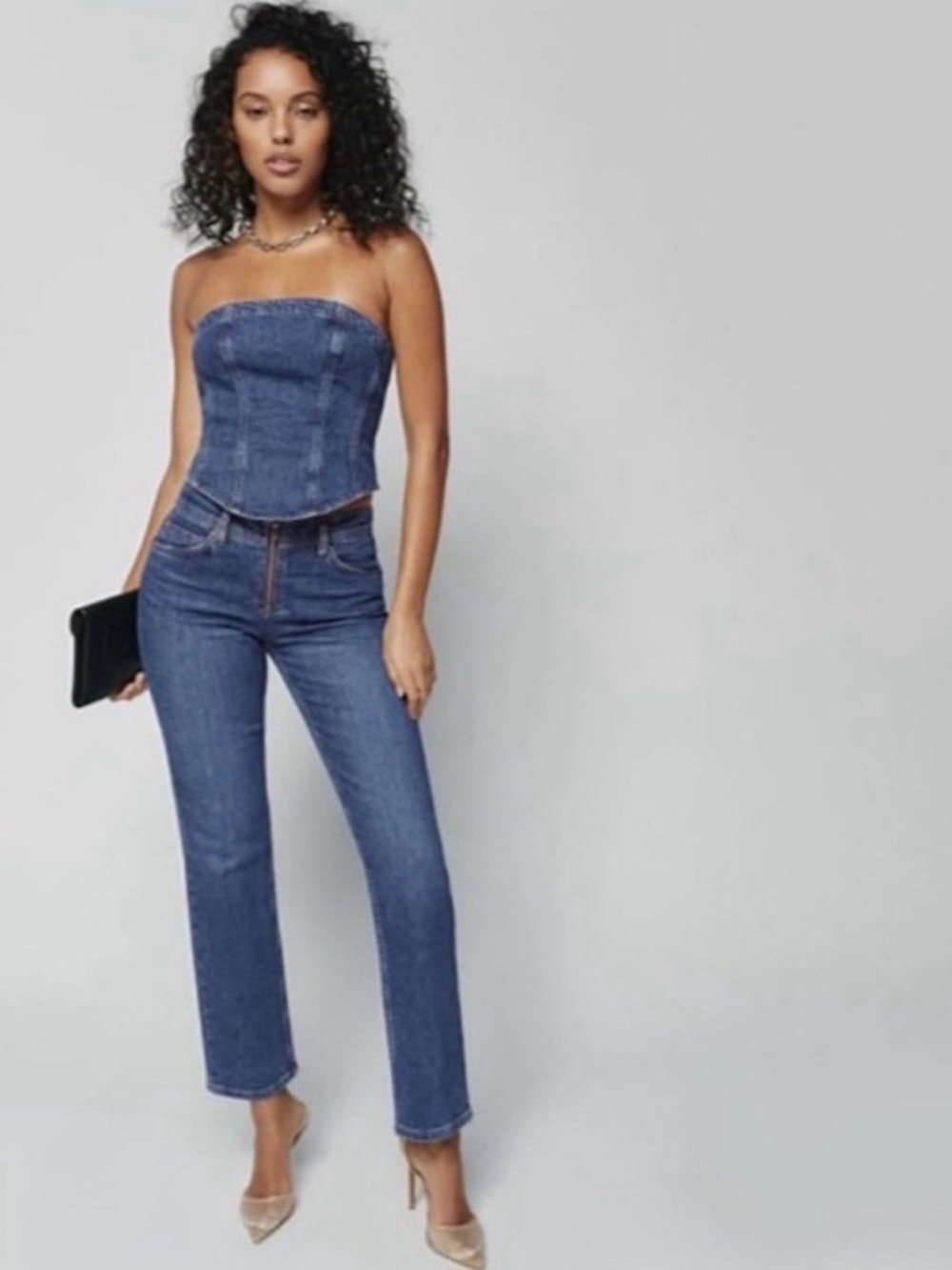 NWT Julianna Zip Mid Rise Straight Leg Jeans